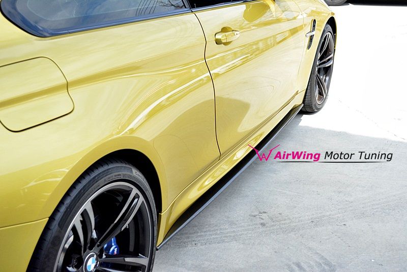 /BMW F82 M4 Performance Carbon side skirt splitter 02